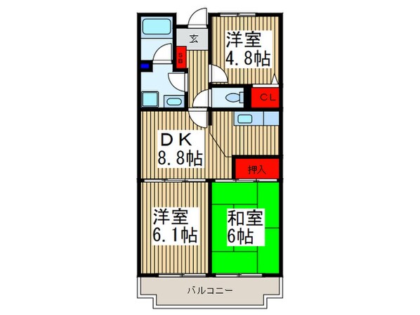 スターヴィヴレの物件間取画像